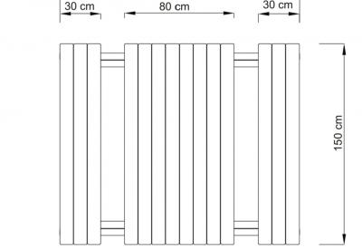 Metal Piknik Piknik masası