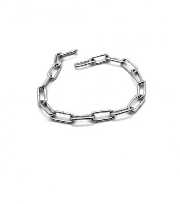 Birinci Sınıf Galvanizli 4 mm Makaralı Düz Sanayi Zincir 1 Metre Çocuk Parkı Zinciri